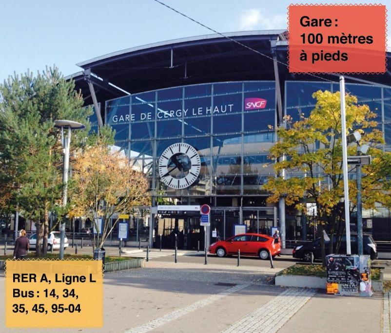 Studio 30M2 - Au Pied De La Gare - Parking Cergy Exteriér fotografie