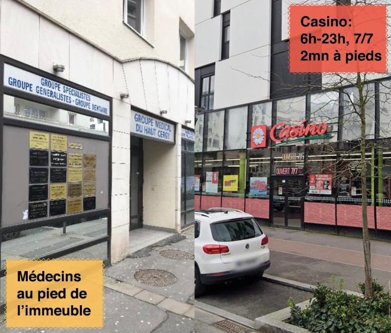 Studio 30M2 - Au Pied De La Gare - Parking Cergy Exteriér fotografie